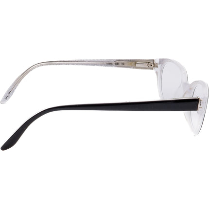 Kate Spade Women's Eyeglasses Tamra 0JBH Black on Glitter White Cat Eye Frame 51[]18 135