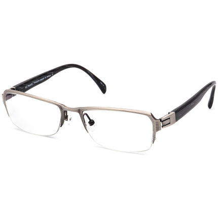 Kio Yamato Eyeglasses KT-328U COL. 74 Brushed Gunmetal Half Rim Frame Japan 53[]18 139