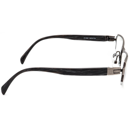 Kio Yamato Eyeglasses KT-328U COL. 74 Brushed Gunmetal Half Rim Frame Japan 53[]18 139