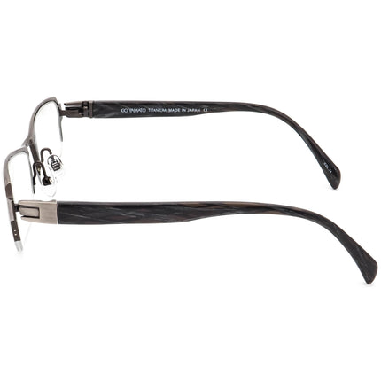 Kio Yamato Eyeglasses KT-328U COL. 74 Brushed Gunmetal Half Rim Frame Japan 53[]18 139