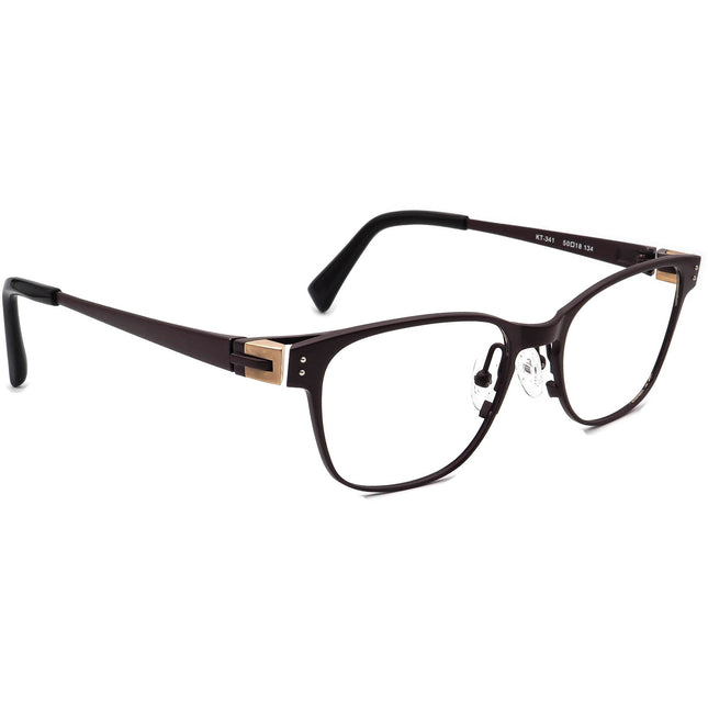 Kio Yamato Eyeglasses KT-341 col.103 Titanium Brown B-Shape Frame Japan 50[]18 134