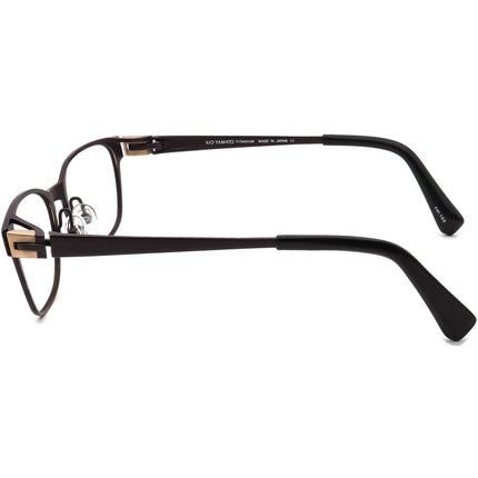 Kio Yamato Eyeglasses KT-341 col.103 Titanium Brown B-Shape Frame Japan 50[]18 134