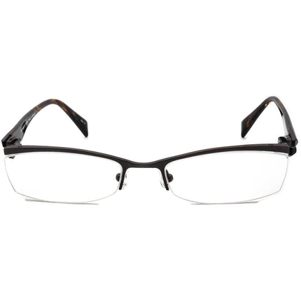 Kio Yamato Eyeglasses KT 271 COL.35 Titanium Brown/Glitter Tortoise Half Rim Frame Japan 54[]18 134