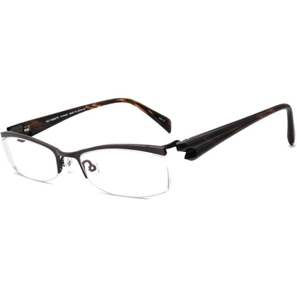 Kio Yamato Eyeglasses KT 271 COL.35 Titanium Brown/Glitter Tortoise Half Rim Frame Japan 54[]18 134