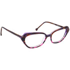 L.A.Eyeworks Women's Eyeglasses Pigeon 949 Violet Galaxy with Purple Semi Cat Eye Frame USA 51[]19 130