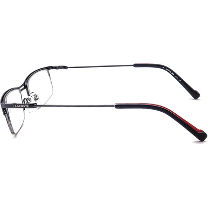 Lacoste Eyeglasses L2117 467 Slate Blue Half Rim Metal Frame 51[]19 140