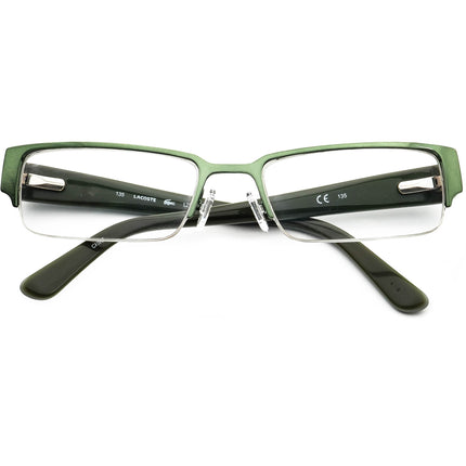 Lacoste Eyeglasses L2176 315 Green Half Rim Frame 53[]18 135