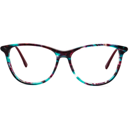 Lacoste Women's Eyeglasses L2822 444 Spotted Aqua Cyclamen Square Frame 53[]14 140