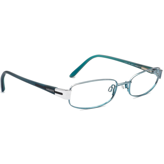 Lacoste Women's Eyeglasses LA12211 BL Blue Rectangular Frame 50[]17 135