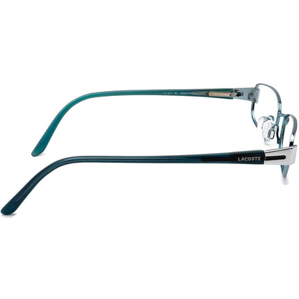 Lacoste Women's Eyeglasses LA12211 BL Blue Rectangular Frame 50[]17 135