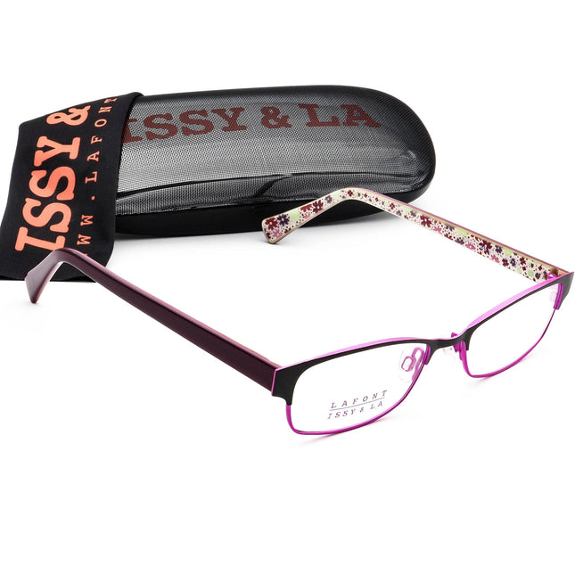 Lafont - Issy & La Damenbrillen Lovely 445 Schwarz&Lila B-förmiger Rahmen Frankreich 50[]17 140