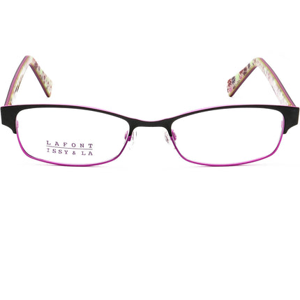 Lafont - Issy & La Women's Eyeglasses Lovely 445 Black&Purple B-Shape Frame France 50[]17 140