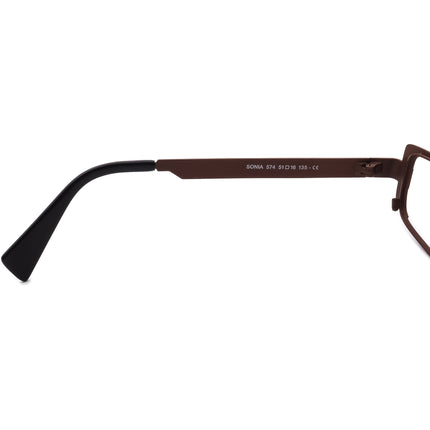 Lafont - Issy & La Women's Eyeglasses Sonia 574 Brown Rectangular Metal Frame France 51[]16 135