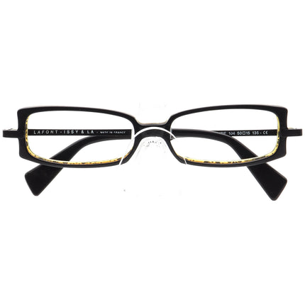 Lafont - Issy & La Eyeglasses Suzie 104 Black Rectangular Frame France 50[]15 135
