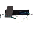 Lindberg Eyeglasses No.097/4C31 7175 Col. 117 Strip Titanium Green Half Rim Frame 51[]16 150