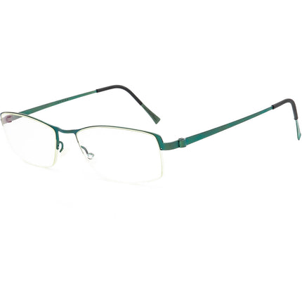 Lindberg Eyeglasses No.097/4C31 7175 Col. 117 Strip Titanium Green Half Rim Frame 51[]16 150