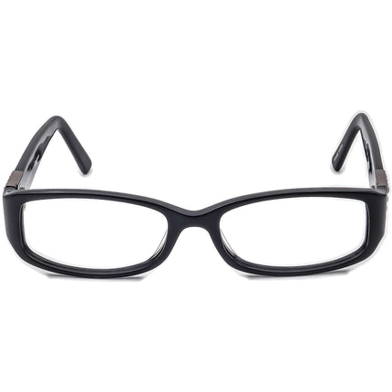 Luxe Women's Eyeglasses 349 001 made with Swarovski Elements Black Rhinestones Rectangular Frame 53[]17 135