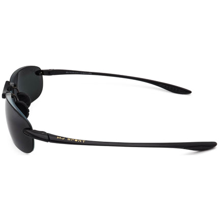 Maui Jim Men's Rx Sunglasses Frame Only MJ-905-02 Makaha Rx Sport Polished Black Rimless Japan 64 mm