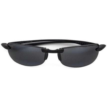 Maui Jim Men's Rx Sunglasses Frame Only MJ-905-02 Makaha Rx Sport Polished Black Rimless Japan 64 mm