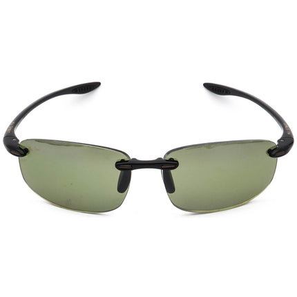 Maui Jim Men's Rx Sunglasses Frame Only MJ-907N-02 Ho'okipa MJ Sport Gloss Black Rimless Japan 64 mm