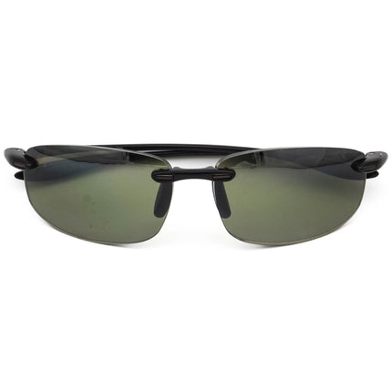 Maui Jim Men's Rx Sunglasses Frame Only MJ-907N-02 Ho'okipa MJ Sport Gloss Black Rimless Japan 64 mm