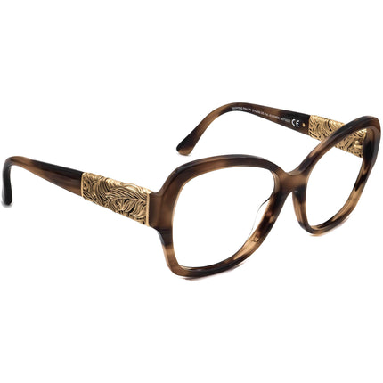 Maui Jim Women's Sunglasses MJ530-93 Swaying Palms STG-SG Brown Marble/Gold Square Italy 57 mm