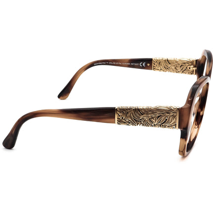 Maui Jim Women's Sunglasses MJ530-93 Swaying Palms STG-SG Brown Marble/Gold Square Italy 57 mm