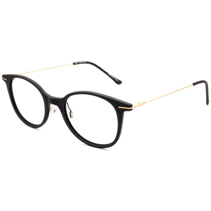 Maui Jim Eyeglasses MJO2413-2M Matte Black with Gold Temples Round Frame Italy 48[]21 140
