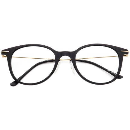 Maui Jim Eyeglasses MJO2413-2M Matte Black with Gold Temples Round Frame Italy 48[]21 140