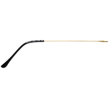 Maui Jim Eyeglasses MJO2413-2M Matte Black with Gold Temples Round Frame Italy 48[]21 140