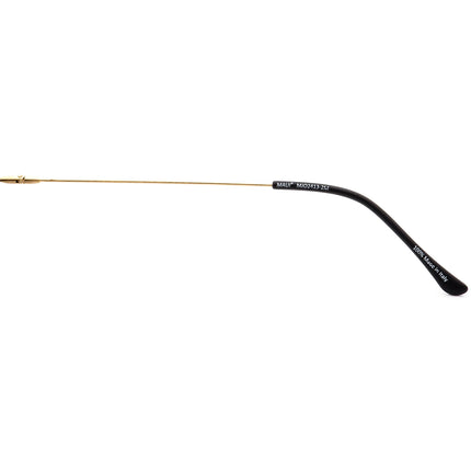 Maui Jim Eyeglasses MJO2413-2M Matte Black with Gold Temples Round Frame Italy 48[]21 140