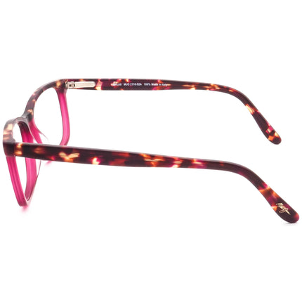 Maui Jim Women's Eyeglasses MJO 2110-52A Matte Raspberry Tortoise with Raspberry Rectangular Frame Italy 52[]15 135