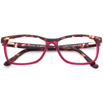 Maui Jim Women's Eyeglasses MJO 2110-52A Matte Raspberry Tortoise with Raspberry Rectangular Frame Italy 52[]15 135