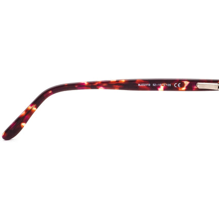 Maui Jim Women's Eyeglasses MJO 2110-52A Matte Raspberry Tortoise with Raspberry Rectangular Frame Italy 52[]15 135