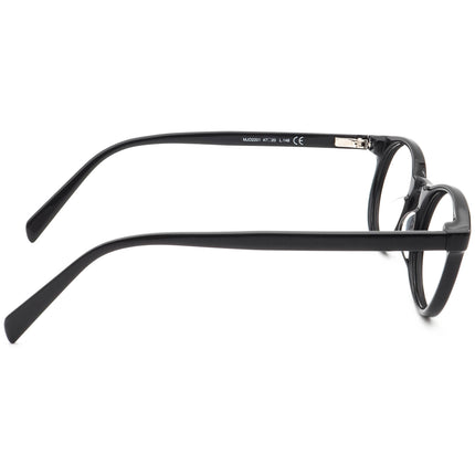 Maui Jim Eyeglasses MJO 2201-02 Gloss Black Round Frame Japan 47[]20 148