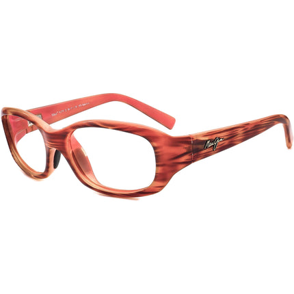 Maui Jim Women's Sunglasses MJ 219-12 Punchbowl Woody Brown on Pink Rectangular Italy 54 mm