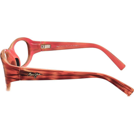 Maui Jim Women's Sunglasses MJ 219-12 Punchbowl Woody Brown on Pink Rectangular Italy 54 mm