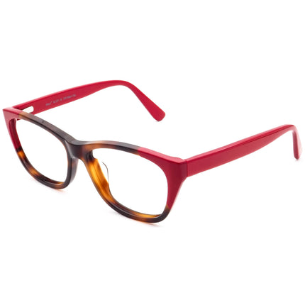 Maui Jim Women's Eyeglasses MJ 2401-66 Tortoise with Red Rectangular Frame Italy 52[]16 140