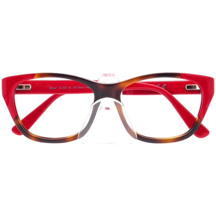 Maui Jim Women's Eyeglasses MJ 2401-66 Tortoise with Red Rectangular Frame Italy 52[]16 140