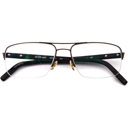 Michael Kors Eyeglasses MK356M 210 Dark Brown Half Rim Frame 53[]16 140