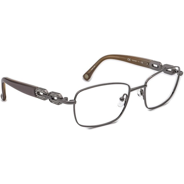 Michael Kors Women's Eyeglasses MK365 034 Gunmetal/Gray Rhinestones Rectangular Frame 51[]18 135