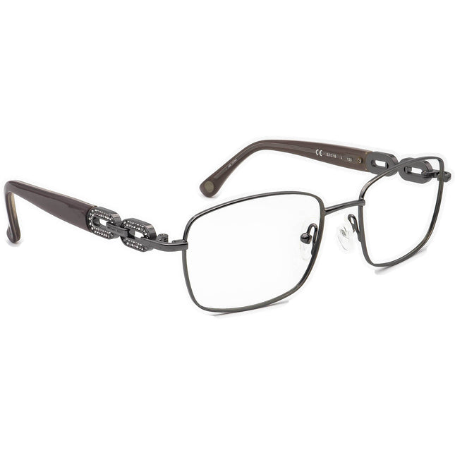 Michael Kors Women's Eyeglasses MK365 034 Gunmetal Rhinestones Rectangular Frame 53[]18 135