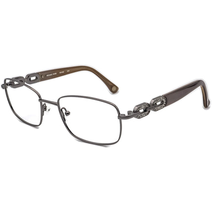 Michael Kors Women's Eyeglasses MK365 034 Gunmetal/Gray Rhinestones Rectangular Frame 51[]18 135