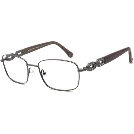 Michael Kors Women's Eyeglasses MK365 034 Gunmetal Rhinestones Rectangular Frame 53[]18 135