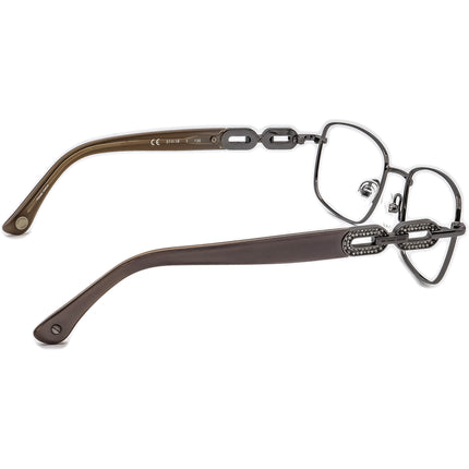 Michael Kors Women's Eyeglasses MK365 034 Gunmetal/Gray Rhinestones Rectangular Frame 51[]18 135