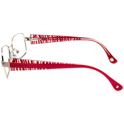 Michael Kors Women's Eyeglasses MK499 034 Silver/Red Rectangular Frame 52[]16 135