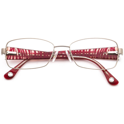 Michael Kors Women's Eyeglasses MK499 034 Silver/Red Rectangular Frame 52[]16 135