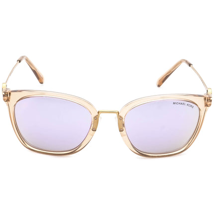 Michael Kors Women's Mirrored Sunglasses MK 2064 (Lugano) 33544V 2N Transparent Brown&Gold 53 mm