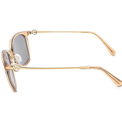 Michael Kors Women's Mirrored Sunglasses MK 2064 (Lugano) 33544V 2N Transparent Brown&Gold 53 mm