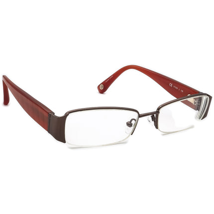 Michael Kors Women's Eyeglasses MK 318 210 Brown/Orange Half Rim Frame 51[]18 135